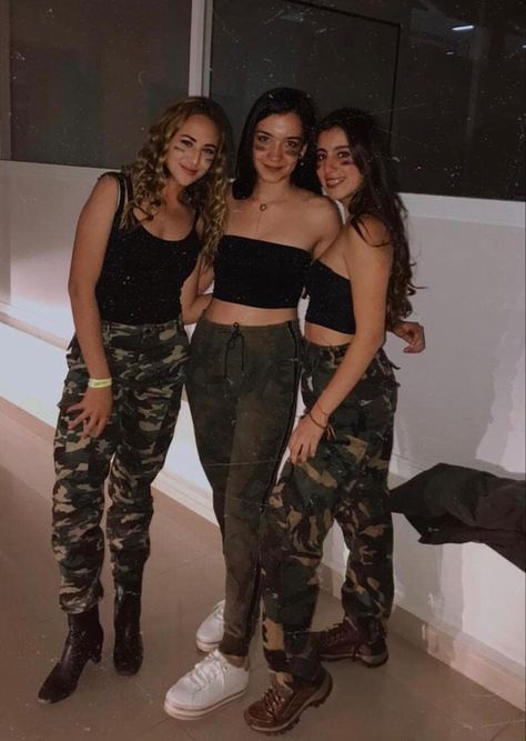 Soldier Army Fancy Dress Women, Soldier Pants Outfit Women, Army Outfits For Women Halloween, Zombie Soldier Costume, Camo Pants Halloween Costume, Army Girls Halloween Costume, Army Costume Women Diy, Soldier Costume Women, Army Halloween Costumes For Women