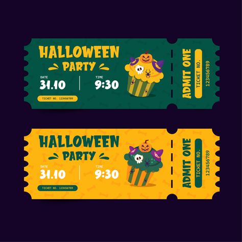 Halloween festival entrance ticket Download Ticket Invitation Design, Festival Entrance, Ticket Design, About Halloween, Ticket Invitation, Bus Tickets, Visiting Card, Film Poster, First Halloween