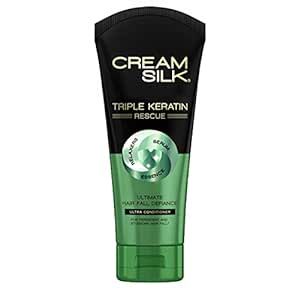 Cream Silk Creamsilk Triple Keratin Rescue Ultimate Hair Fall Defiance Conditioner, 170ml (340 mL) Cream Silk, Hair Fall, Keratin, Fall Hair, Beauty And Personal Care, Personal Care, Conditioner, Thing 1, Silk