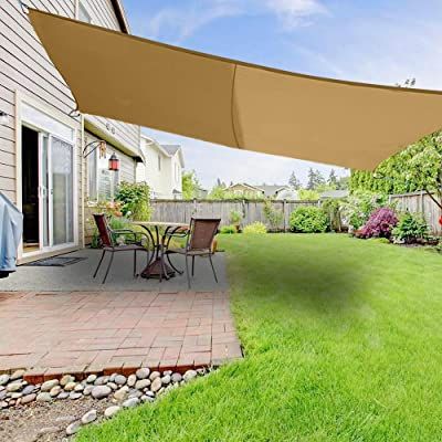 Primrose 13ft 1" / 4m Galvanised Shade Sail Pole With Bracket Clamp: Amazon.co.uk: Garden & Outdoors Garden Shade Sail, Garden Sail, Sun Sail, Sail Shade, Garden Shade, Deck Pool, Outdoor Gathering Space, Garden Awning, Sail Canopies