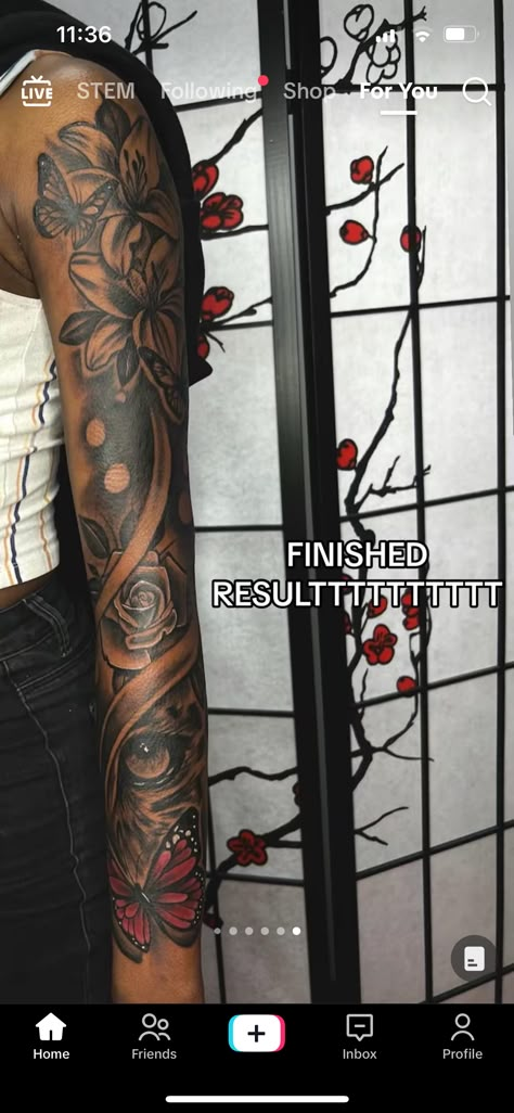 Flower Tattoos Sleeve Black Women, Full Sleeve Tattoos Women Ideas, Full Sleeve Tattoos Women Black, Rose Sleeve Tattoo Women, Whole Sleeve Tattoos For Women, Full Arm Sleeve Tattoos For Women, Arm Sleeve Black Women, Full Sleeve Tattoos Women, Sleeve Tattoos Women