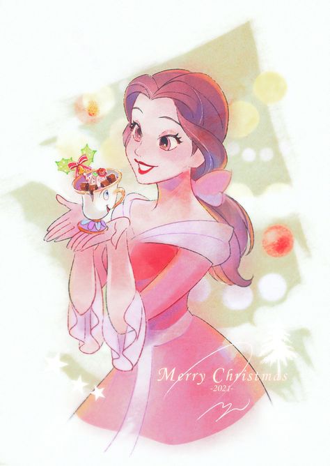 Princesas Disney Anime, Disney Character Art, Disney Princess Artwork, Disney Artwork, Belle Disney, Disney Beauty And The Beast, Disney Princess Art, Princess Art, Disney Films