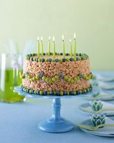 RCT cake Rice Crispy Cake, Rice Krispie Cakes, Martha Stewart Recipes, Homemade Birthday Cakes, Krispy Treats, Gateaux Cake, Rice Krispy, Birthday Cake Recipe, Chocolate Marshmallows