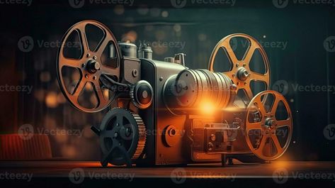 Cinema Projector, Film Reels, Movie Projector, Dark Background, Dark Backgrounds, Projector, Free Stock Photos, Royalty Free Stock Photos, Stock Photos