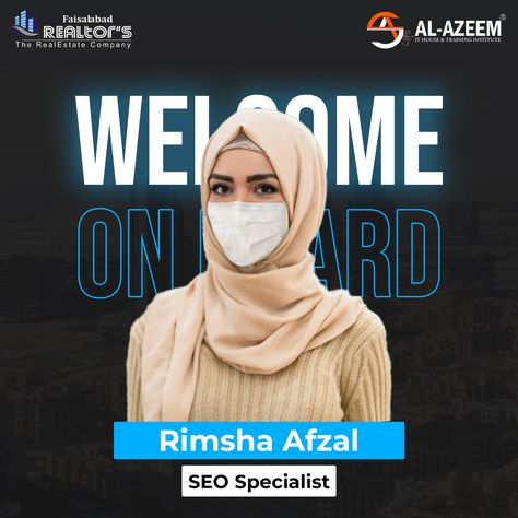 𝐖𝐞𝐥𝐜𝐨𝐦𝐞 𝐎𝐧𝐛𝐨𝐚𝐫𝐝! Rimsha Afzal A warm Welcome and lots of good wishes on becoming part of our growing team as an 𝐒𝐄𝐎 𝐒𝐩𝐞𝐜𝐢𝐚𝐥𝐢𝐬𝐭. Congratulations on behalf of all the team members. We are all happy and excited about your input and contribution to our company. We look forward to a successful journey with you! Faisalabad Realtor's #faisalabadrealtor #welcome #welcomeonboard #team #realtor Team Members Design, Team Poster Ideas, Welcome To Our Team, Aerial Yoga Poses, Welcome Post, Welcome On Board, Welcome To The Team, Welcome Boards, Good Wishes