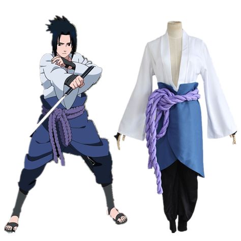 Uchiha Sasuke cosplay costumes anime Naruto Shippuden clothing third Generation Clothes (Blazer+pants+Waist rope+handguard)(China (Mainland)) Sasuke Uchiha Costume, Sasuke Costume, Superhero Costumes For Men, Sasuke Uchiha Cosplay, Cos Clothes, Naruto Costume, Cos Outfit, Naruto Costumes, Sasuke Cosplay