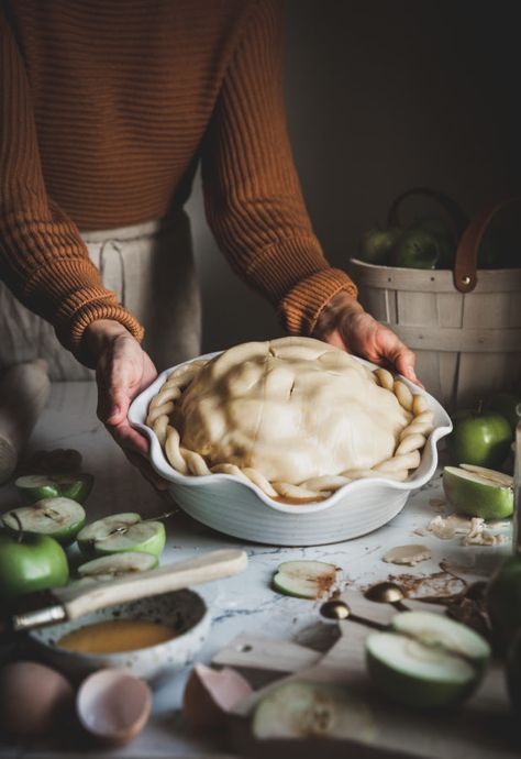 Classic Deep Dish Apple Pie Southwest Cabin, Deep Dish Apple Pie, Cream Custard, Farmhouse Pottery, Baking Essentials, Deep Dish, Farmhouse Design, Pie Dish, Pie Crust