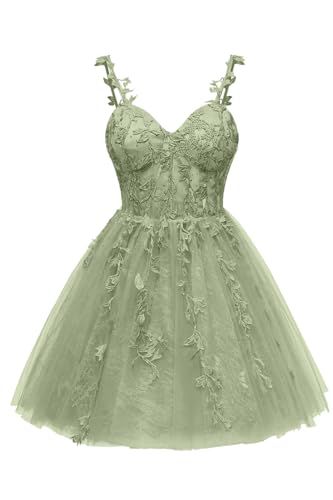 Green Damas Dresses, Light Green Dama Dresses, Green Dama Dresses, Sweet Sixteen Dresses Short, Surprise Dance Outfits Quinceanera, Sage Green Quinceanera Dresses, Forest Quinceanera, Green Princess Dress, Forest Quinceanera Theme