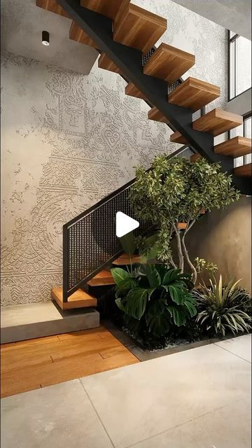 Garden Under Stairs Indoor, Under Stairs Garden, Small Garden Under Stairs, Stairs Indoor, House Stairs, Under Stairs, Bangalore, Jay, House Interior