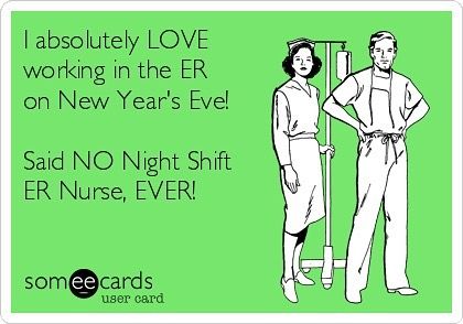 Prayers for my fellow nurses working tonight... we will survive as always and 7 am will come soon enough... lol What are you doing to celebrate New Year's Eve tonight..we are having "appetizer night" and I am bring the sparkling cider gotta stay positive! #newyear #celebration #ernurse #rns #nurselife #nightout #nightnurse #weekender #charlotte #lovemycrew #lovemycoworkers #bestjobever Er Nurses Week, Emergency Nurses Week, Cna Humor, Er Nurses, Nursing Fun, Happy Nurses Week, Funny Nurse Quotes, Nurse Rock, Emergency Nursing