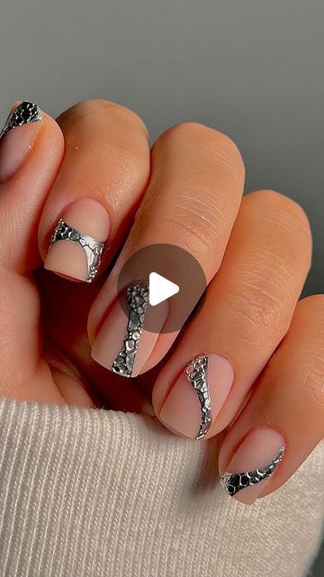 NAIL EXPERT | EDUCATOR | Natalie Zheltovski | AUSTIN TX on Instagram: "Second part of “Sneak Tutorial” is here 🔥

Make you base matte and follow steps 👌

Silver chrome gel from @icegel_global 

Would you recreate it? If so, save for later and follow @_nail_art_house_ for more 🔥🔥🔥🔥

#russianmanicure #russianmanicureaustin #nailsatx #sneaknails #sneaknailart #nailitdaily #nailpro #nailartaddict #nailart #nailsdesign #russianmanicureatx" Nail Art Tutorial Step By Step, Silver Chrome, Art House, Save For Later, Nail Pro, Nail Art Tutorial, Austin Tx, Home Art, Austin