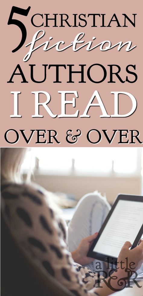 Here are 5 Christian fiction authors you can read and come away feeling like you've been encouraged. #alittlerandr #ebooks #books #fiction Good Christian Books To Read, Books To Read Christian Fiction, Christian Book Club Ideas, Books Series To Read, Best Christian Fiction Books, Christian Fiction Book Recommendations, Top Christian Books For Women, Christian Fiction Books For Teens, Christian Books To Read