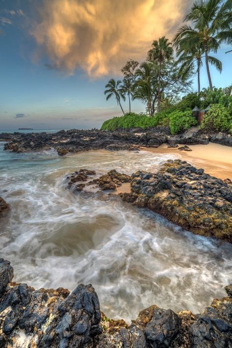 Makena Cove - Amazing Secret Beach in Maui Best Beaches In Maui, Maui Hawaii Vacation, Maldives Beach, Hawaii Travel Guide, Trip To Maui, West Maui, Maui Travel, Hawaii Aloha, Landscape Design Plans