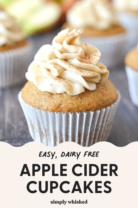 Apple Cider Cupcakes, Allergy Free Baking, Maple Buttercream Frosting, Gluten Free Apple Pie, Apple Pie Cupcakes, Cream Cheese Buttercream Frosting, Cake Apple, Fall Favorites Recipes, Gluten Free Apple