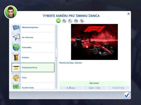 The Sims Resource - F1 Carrer Sims 4 Racer Cc, Sims 4 Formula 1 Cc, F1 Sims 4 Cc, Sims 4 Jobs, Interior Design Career, Sims 4 Traits, Red Bull F1, Sims Houses, Los Sims