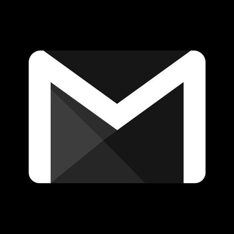 Gmail Logo, Gmail Icon, Mobile App Icon, App Store Icon, App Background, Black Wallpaper Iphone Dark, Desain Editorial, Black App, Text Icons