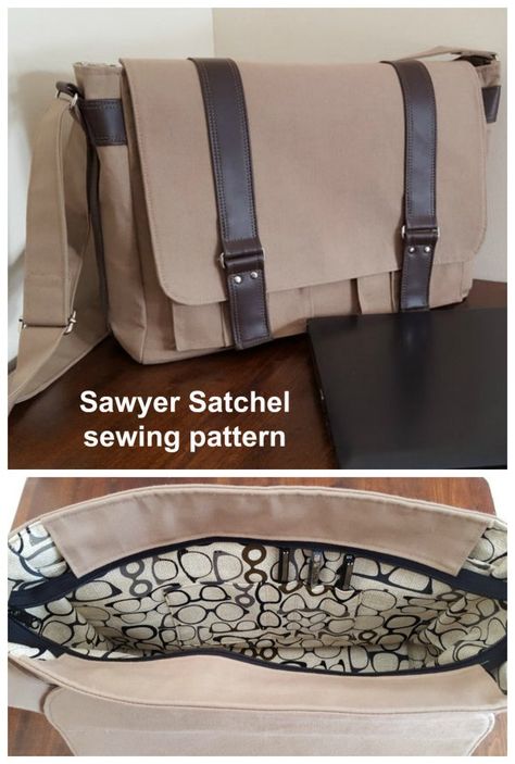 Satchel Bag Sewing Pattern, Satchel Bags Pattern, Diy Messenger Bag Pattern Free, Computer Bag Pattern, Leather Laptop Bag Pattern, Satchel Sewing Pattern, Diy Messenger Bag Pattern, Messenger Bag Sewing Pattern, Messenger Bag Sewing