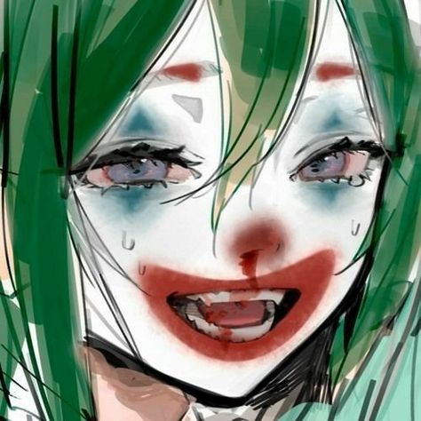 Cute Clown, Clown Faces, Anime Maid, Wallpaper Animes, Gothic Anime, Scary Art, Cute Profile Pictures, Book Art Drawings, Anime Couples Drawings