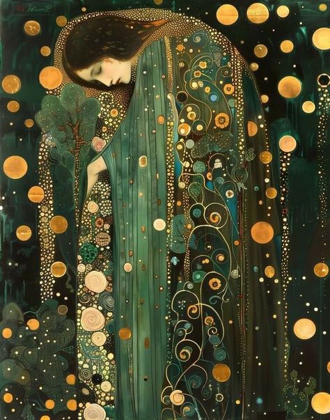 Klimt Aesthetic, Klint Painting, Klimt Prints, Gustav Klimt Art, Pre Raphaelite Art, Klimt Paintings, Klimt Art, Gustav Klimt, Whimsical Art