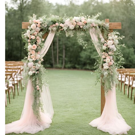 Sage Wedding Arch Ideas, Sage Green And Blush Boho Wedding, Wedding Pink Green White, Sage Gold And Pink Wedding, Sage Green And Blush Wedding Florals, Sage Green Blush Pink White Wedding, Sage Green Taupe Blush Wedding, Sage Green And Blush Pink Rustic Wedding, Plush Pink And Sage Green Wedding