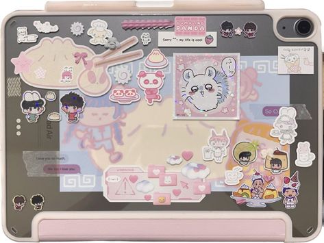 No Technology Aesthetic, Decorate Ipad Case, Ipad Case Stickers, Many Stickers, 헬로키티 배경화면, Laptop Decoration, Cute Ipad Cases, Custom Ipad, Ipad Kids