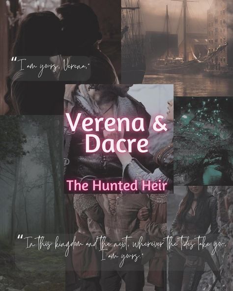 ⚔️ARC Review⚔️ 4.5/5 ⭐️ The Hunted Heir by Holly Renee “I am yours, Verena,”… “In this kingdom and the next, wherever the tides take you, I am yours.” The Hunted Heir is the second book in The Veiled Kingdom series by Holly Renee. In this book, we pick up where the first book ends. Verena is on the run not only from the rebellion but also her father. Dacre regrets that he let Verena go the way he did. Now he must find her before his father and the King do. This book was such a good foll... The Veiled Kingdom, Holly Renee, I Am Yours, Book Collage, The Hunted, King Do, Book Ends, Journal Aesthetic, On The Run