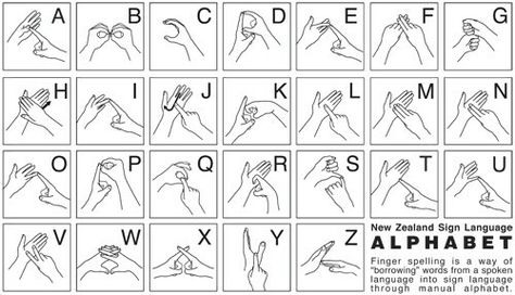 Alphabet sign language NZ Nz Sign Language, Australian Sign Language, Alphabet Sign, Summer Camp Art, Sign Language Lessons, Sign Language Phrases, Alphabet Signs, Assessment Rubric, Sign Language Interpreter