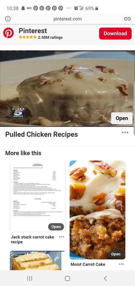 Jack Stack, Pulled Chicken Recipes, Moist Carrot Cakes, Pulled Chicken, Carrot Cake Recipe, Carrot Cake, Cake Recipe, Good Eats, Great Recipes