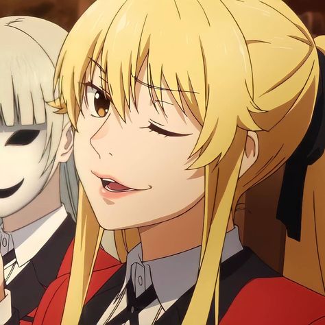 Mary Saotome Icon, Kakegurui Mary Saotome, Kakegurui Mary, Blonde Anime Characters, Mary Saotome, My Icon, Sketchbook Cover, Cool Wallpapers Art, Fictional Crushes