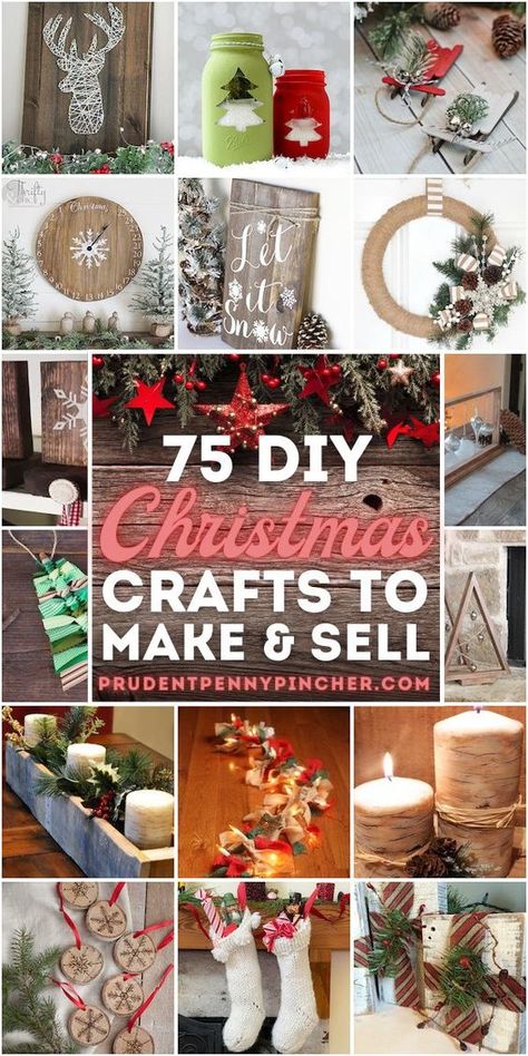 Earn some extra money for the holiday season with these creative and beautiful DIY Christmas crafts to make and sell. There are Christmas craft ideas for indoor Christmas decor, DIY Christmas gifts and more choose from. Diy Ideas To Sell, Diy Christmas Crafts To Sell, Indoor Christmas Decor, Christmas Crafts To Make And Sell, Creative Christmas Crafts, Diy Christmas Door, Diy Christmas Crafts, Christmas Craft Ideas, Christmas Crafts To Sell