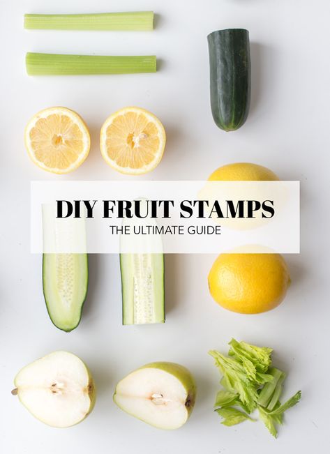 Ultimate Guide to DIY Fruit Stamps Fruit Stamping, Veggie Art, Fruit Diy, Handmade Charlotte, Fabric Stamping, Diy Things, Toddler Art, Diy Decorations, Create Diy