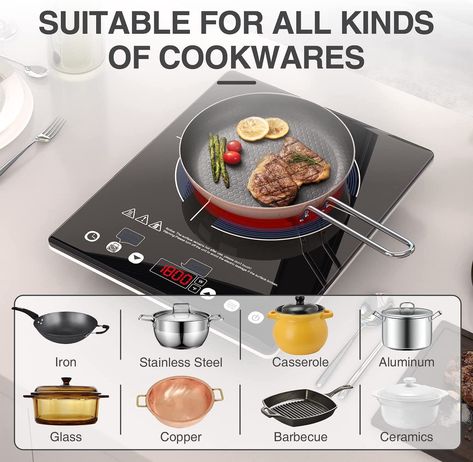 "Experience Effortless Cooking: VBGK Electric Ceramic Cooktop - Power, Precision, and Safety Combined!" Countertop Burners, Electric Stove Top, Ceramic Cooktop, Induction Stove Top, Portable Stove, Double Burner, Single Burner, Keep Food Warm, Induction Cooker