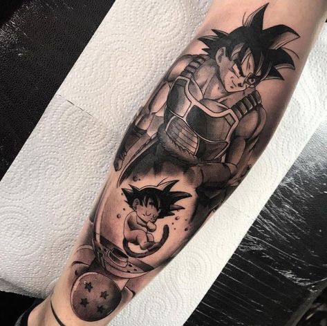 Dragon Ball Z - Tattoo Idea Shen Long Tattoo, Dragon Tattoo Arm, Dbz Tattoo, Z Tattoo, Comic Tattoo, Dragon Ball Tattoo, Men Tattoos Arm Sleeve, Naruto Tattoo, Back Of Shoulder Tattoo