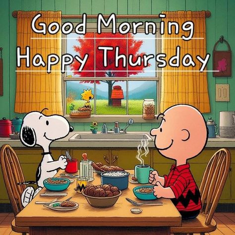 Snoopy Thursday Mornings, Happy Thursday Snoopy, Thursday Morning Greetings, Tuesday Morning Greetings, Snoopy Thursday, Morning Thursday, Good Morning Snoopy, Good Morning Happy Thursday, Happy Thursday Everyone