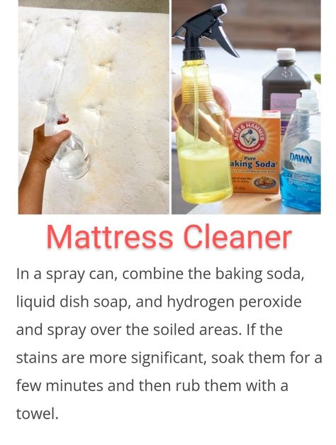 Mattress Cleaner Diy, Mattress Stain, Clean Mattress Stains, Dog Smelling, Clean Mattress, Mattress Cleaner, Chore Schedule, Diy Stain Remover, Homemade Cleaning Supplies