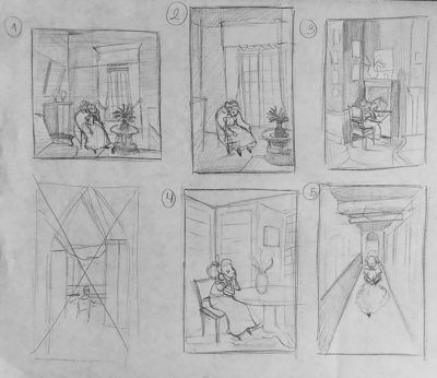 Environment Thumbnail Sketch, Thumbnail Drawings, Story Boarding, Art Fundamentals, Thumbnail Sketches, Sketches Art, Nail Drawing, Art Basics, Environment Art