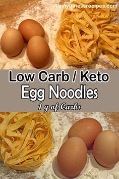 Homemade Keto Noodles, Keto Pasta Dinner Recipes, Keto Friendly Noodles, Low Carb Egg Noodles, Keto Egg Noodles Recipes, Keto Noodle Recipes, Keto Dinners For Two, Keto Supper Ideas, Low Carb Eggs