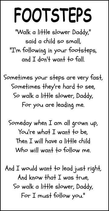 footprints father's day poem | Little Stars Learning: Father's Day Craft and Printable Ben Oliver, Fathers Day Poems, Diy Father's Day Gifts, Fathers Day Quotes, Father's Day Diy, Memorable Quotes, Dad Day, Fathers Day Crafts, Happy Father