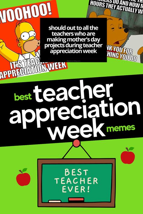 Teacher Appreciation Week Images Teacher Appreciation Week Meme, Teacher Appreciation Meme Funny, Teacher Appreciation Week Memes, Teacher Appreciation Quotes Funny, Teacher Humour, Teacher Appreciation Quotes, Mother's Day Projects, Funny Share, Funny Teacher Gifts