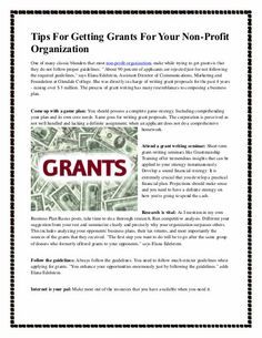 Tips for getting grants for your non profit organization Nonprofit Grants, Grant Proposal Writing, Start A Non Profit, Nonprofit Startup, Nonprofit Management, Fun Fundraisers, Fundraising Activities, Nonprofit Marketing, Grant Proposal