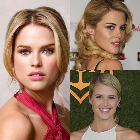 Look like sisters for sure!  Clockwise, L-R:  Alice Eve, Rachael Taylor, Sarah Wright Olsen Sarah Wright Olsen, Sarah Wright, Alice Eve, Jennifer Hawkins, Rachael Taylor, Look Alike, Pretty Flowers, Actors & Actresses, Blonde