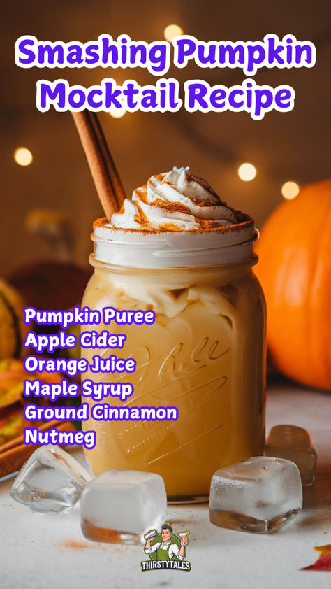 Kids Fall Drinks, Thanksgiving Drink Ideas Non Alcoholic, Non Alcoholic Drinks For Thanksgiving, Pumpkin Alcohol Drinks, Non Alcoholic Fall Drinks, Halloween Mocktail Recipe, Halloween Mocktails Non Alcoholic, Fall Drinks Nonalcoholic, Halloween Drinks Nonalcoholic