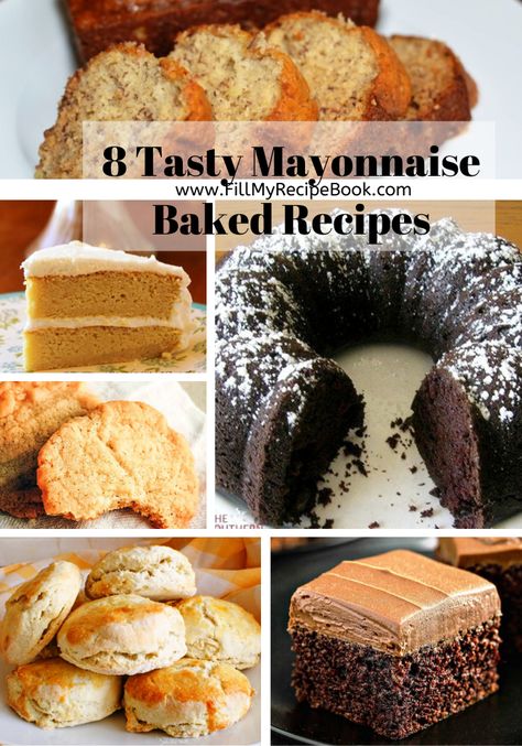 Mayonnaise Biscuits, Gourmet Fine Dining, My Recipe Book, Mayonnaise Cake, Mini Cake Recipe, Fine Dining Desserts, Chocolate Mayonnaise Cake, Baked Recipes, Mayonnaise Recipe