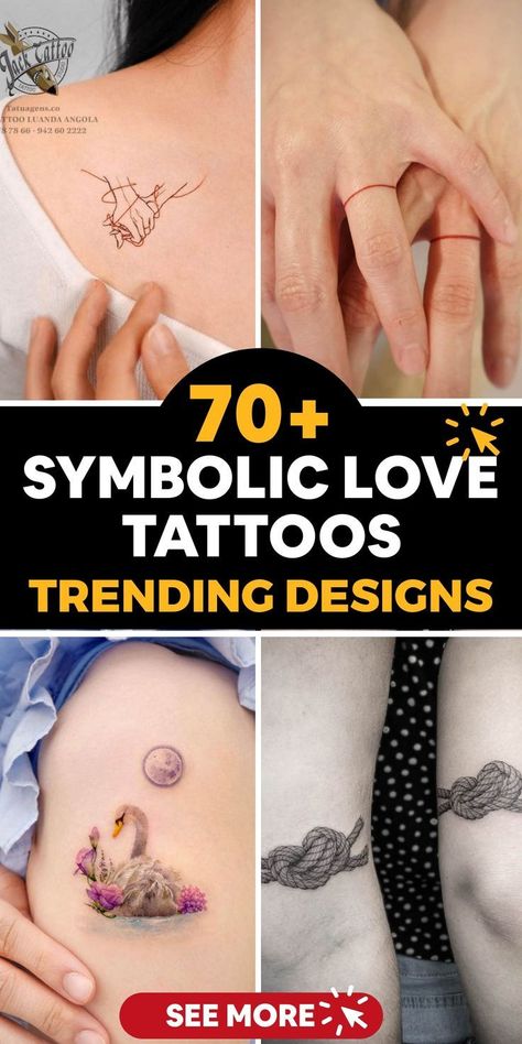 I Made These Tattoos Using A Single Needle Only, And Here’s The Result (45 Pics) #Tattoos Connected Souls Tattoo, Love One Another Tattoo, Everlasting Love Tattoo, Symbol For Soulmate, Boyfriend Tattoos For Women, Always With Me Tattoo, Love You Tattoo, Love Lost Tattoo, Soulmate Tattoo Symbol