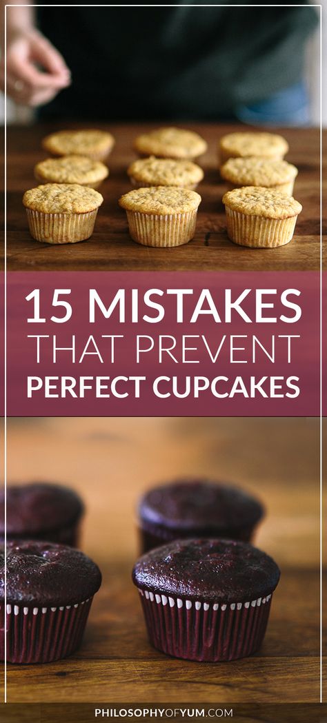 cupcakes troubleshooting | perfect cupcakes | cupcakes tips | cupcakes baking tips | pointy cupcakes | cupcakes sink | cupcakes with flat tops | cupcakes overflow Perfect Cupcakes, Home Bakery Business, Bakers Kitchen, Novelty Birthday Cakes, Baking 101, Cupcake Decoration, Baking Business, Home Bakery, Bakery Business