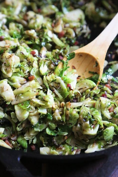 Sautéed Brussels Sprouts with Pancetta Recipe Best Brussel Sprout Recipe, Brussels Sprouts With Pancetta, Sauteed Brussels Sprouts, Sautéed Brussels Sprouts, Sprout Recipe, Pancetta Recipes, Shredded Brussel Sprouts, Sprout Recipes, Brussels Sprouts Recipe