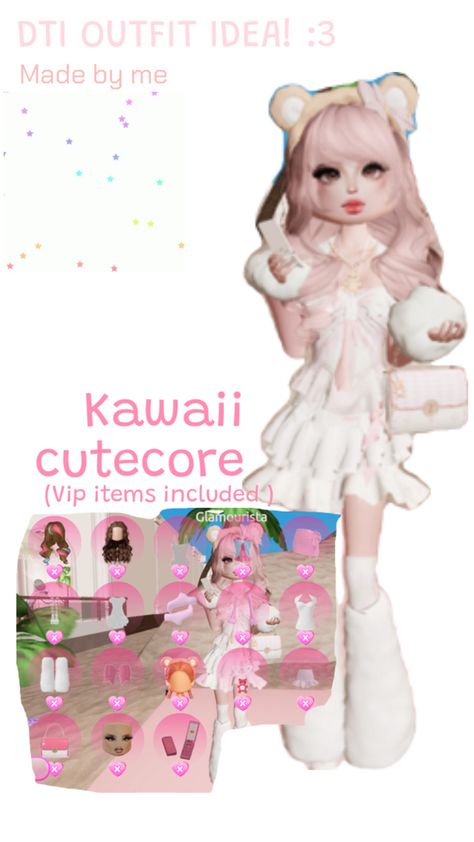 Dress to impress Dti cutecore kawaii Roblox fashion dtithemeidea theme idea cute outfit idea Dress To Impress Roblox Game Outfits Theme Kawaii, Cutecore Dress To Impress, Dress To Impress Theme:kawaii, Kawii Theme Dress To Impress, Dress To Impress Outfits Kawaii, Kawaii Clothes Dress To Impress, Dti Kawaii Outfit Theme, Dti Theme Kawaii, Dress To Impress Kawaii Theme