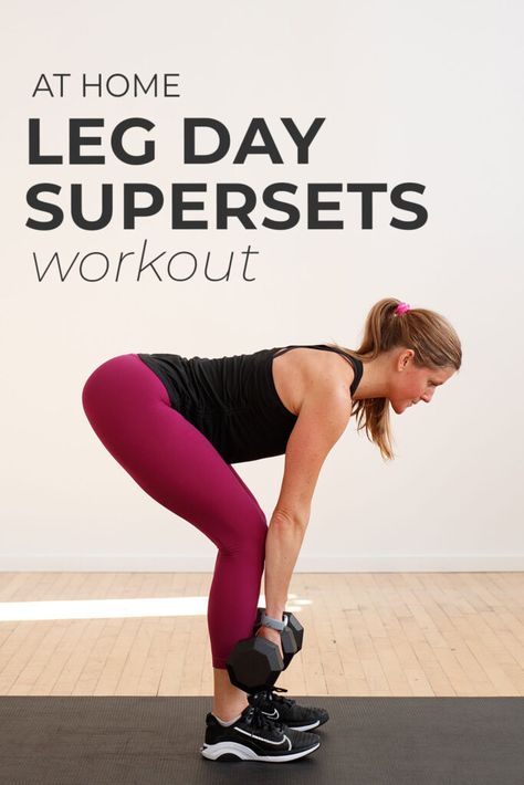 Leg Workout Hiit, Leg Superset Workout, Leg Superset, Mom Exercise, How To Do Lunges, Superset Workout, Hamstrings And Glutes, Fitness Legs, Leg Challenge