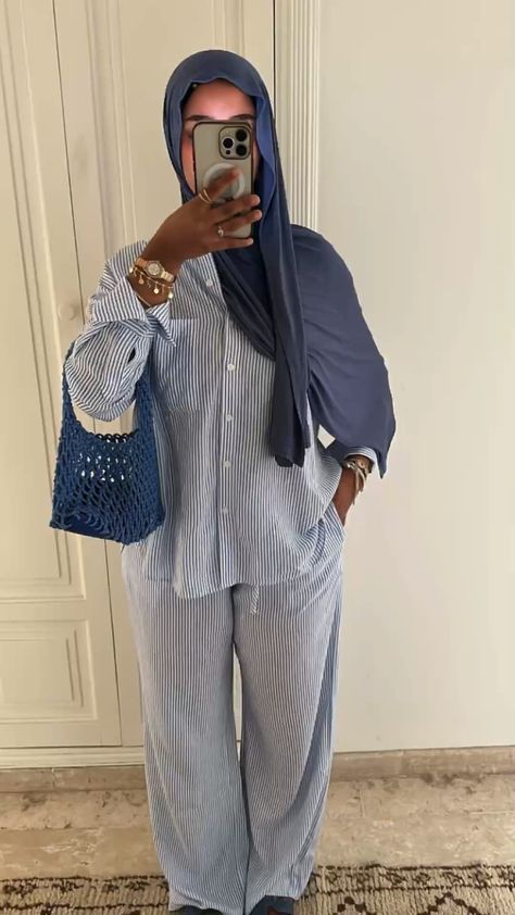 Hijabi Outfits Elegant, Outfit Ideas Summer Hijab, Hijabi Summer Outfits, Hijab Outfit Summer, Booker T Washington, Florida High School, Estilo Hijab, Hijabi Fits, Trendy Outfit Ideas