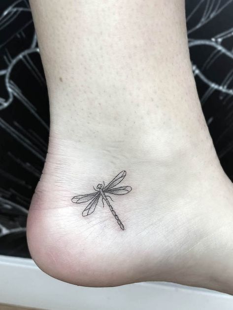 Dragonfly Tattoos, Small Dragonfly Tattoo, Dragonfly Tattoo Design, Elbow Tattoos, Bicep Tattoo, Back Of Shoulder Tattoo, Spiritual Tattoos, Dragonfly Tattoo, Tattoo Bracelet